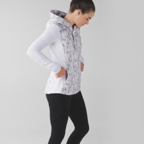 Lululemon Fluff Off Pullover Stained Glass Love White Neutral Blush - Picture 3 of 10